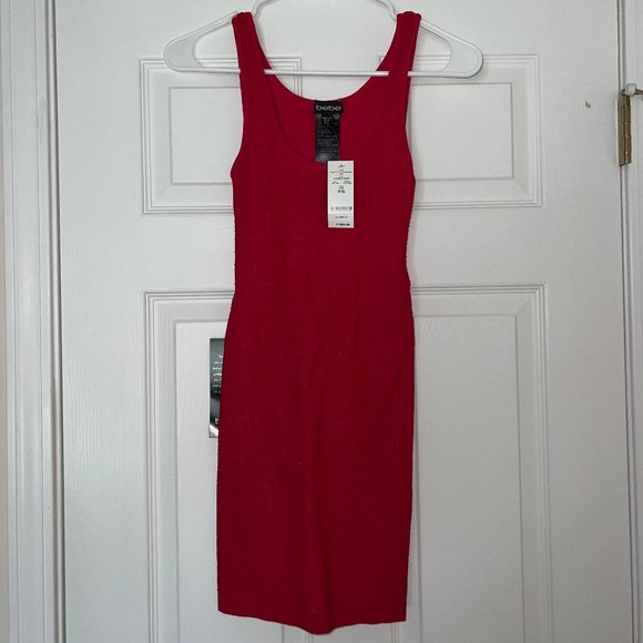 bebe Dresses & Skirts - Bebe red bodycon dress US size Small